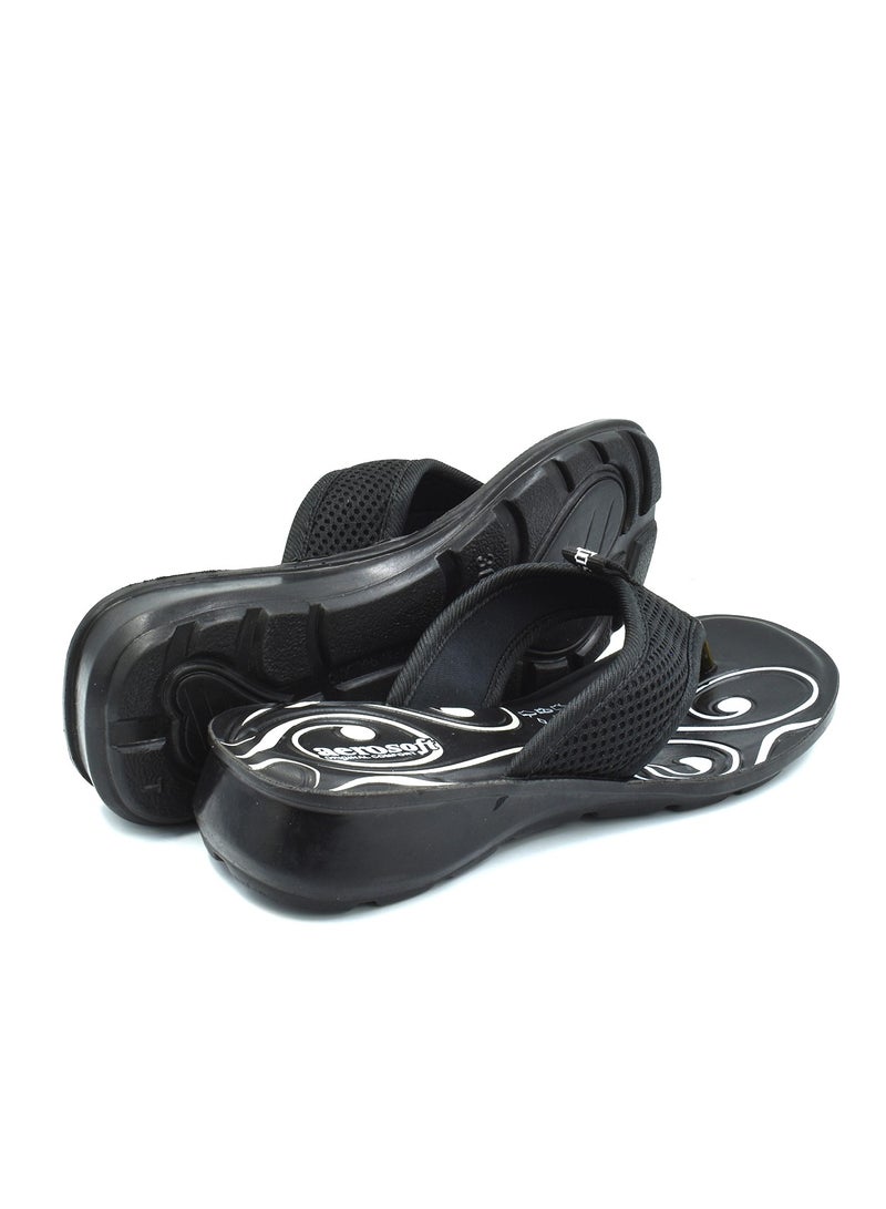 Aerosoft C2218 Ladies Black Slippers - Image 3