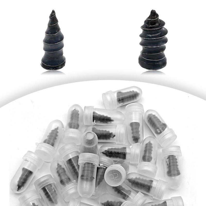 LTDCVTR Tire Repair Rubber Nail, Spiral Rubber Nails & Screw Plugs Tire Repair Kit Self-Service Vacuum Tire Puncture Repair Tool for Car, Motorcycle, Truck, Tractor, Jp -Reliable Tire Repair (20Pcs) - Image 1