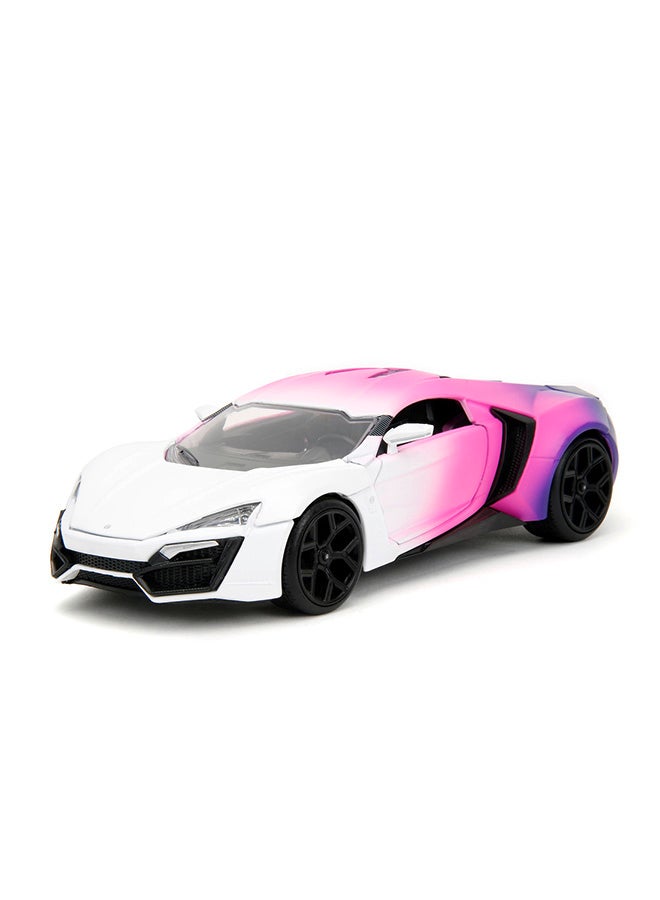 JADA Pink Slips 1:24 - Lykan Hypersport , Die-Cast Car with Base, Toys for Kids and Adults - Image 4