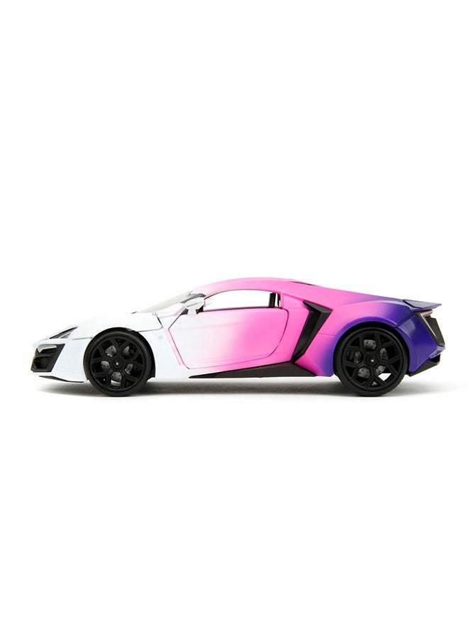JADA Pink Slips 1:24 - Lykan Hypersport , Die-Cast Car with Base, Toys for Kids and Adults - Image 5