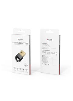يسيدو YAU34 جهاز إرسال USB صغير USB محول بلوتوث استقبال لاسلكي صغير USB بلوتوث 5.1 استقبال لأجهزة الكمبيوتر أسود  - Image 1