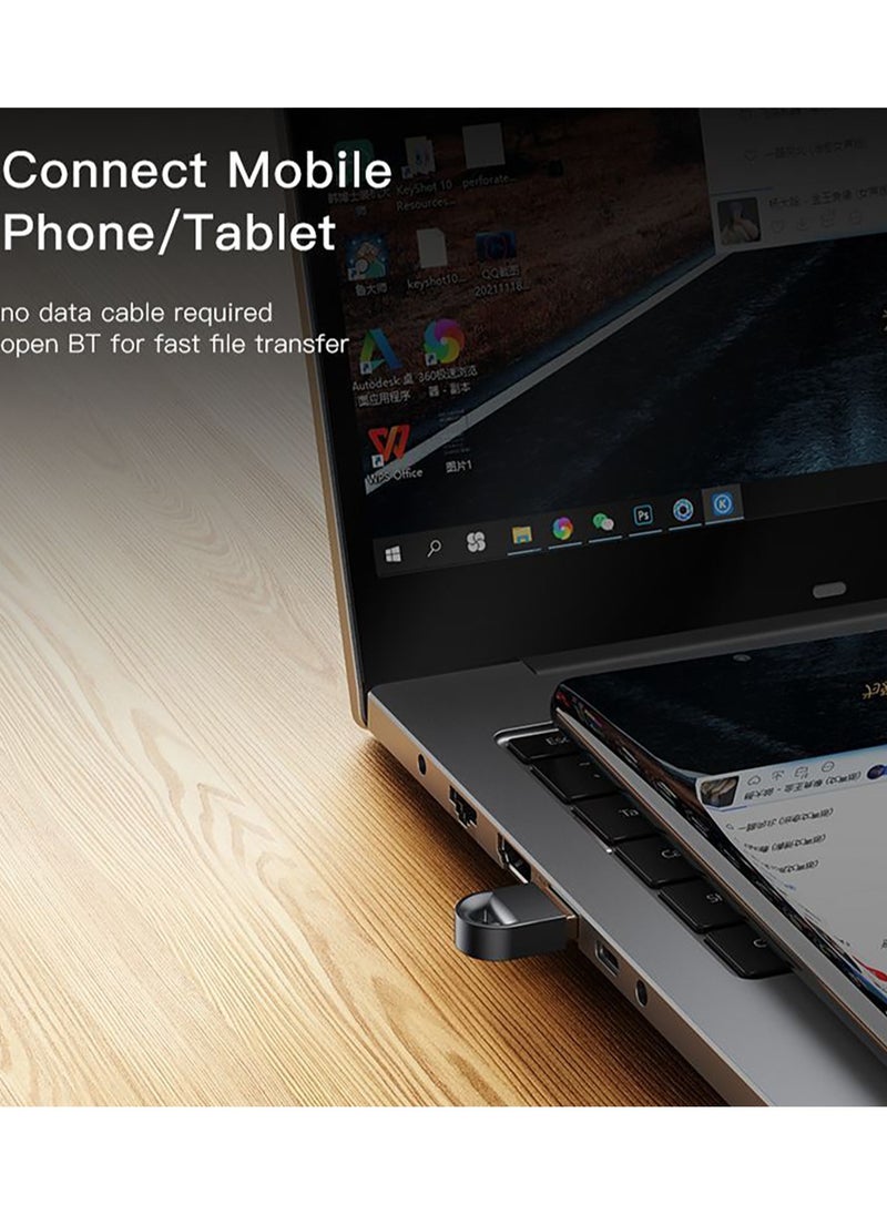 يسيدو - YAU34 جهاز إرسال USB صغير USB محول بلوتوث استقبال لاسلكي صغير USB بلوتوث 5.1 استقبال لأجهزة الكمبيوتر أسود - Image 1