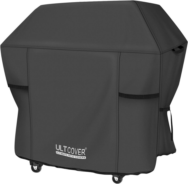 ULTCOVER غطاء شواية أولتكوفر المضاد للماء مقاس 58 بوصة، غطاء باربيكيو متين لشوايات الغاز الخارجية ذات 3-5 شعلات، أسود - Image 1