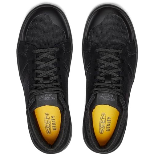 KEEN Utility Men's Kenton Mid Top Composite Toe Breathable Work Sneakers, Black/Gum, 9.5 D - Image 5