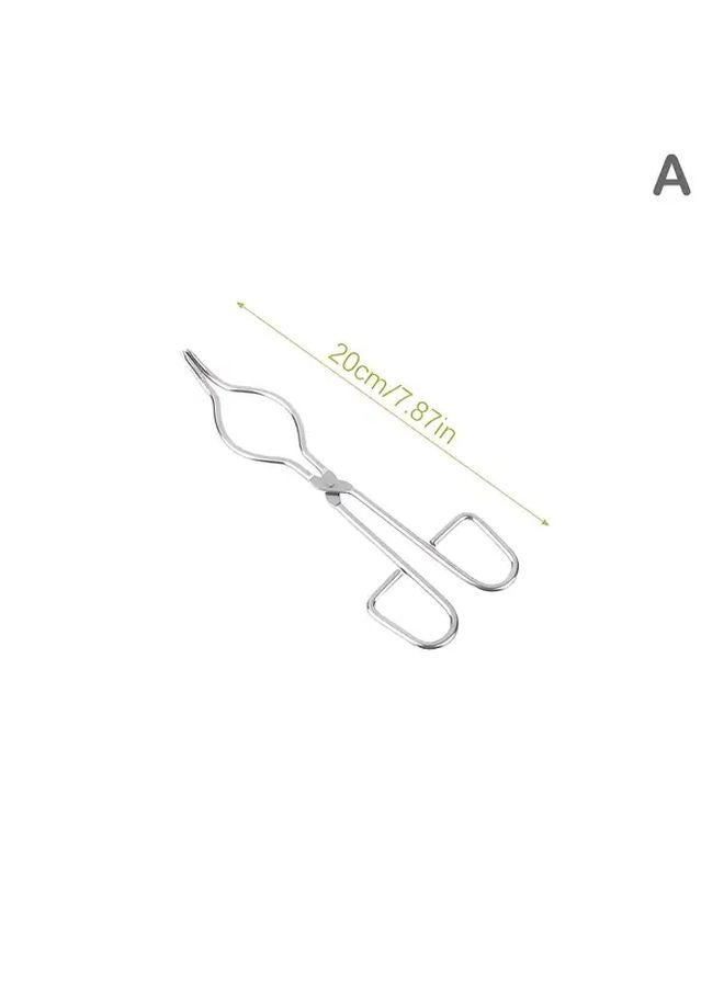 7.87 Inches Heavy Duty Stainless Steel Crucible Clamp With Heat Resistant Handle - Image 4