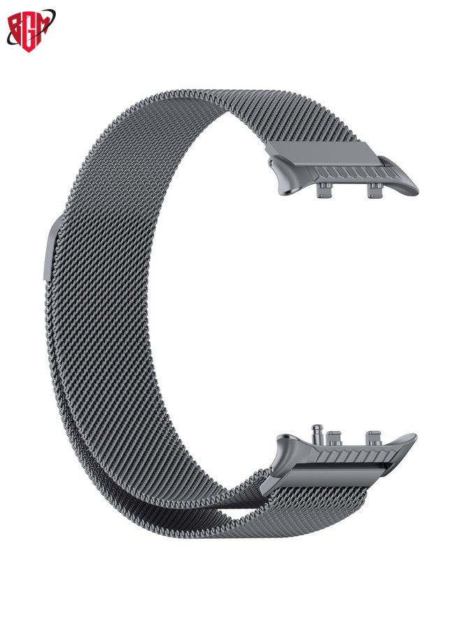 BGM For Huawei Watch D2 Vertical Metal Connector Milanese Magnetic Loop Watch Band(Gray)  - Image 3