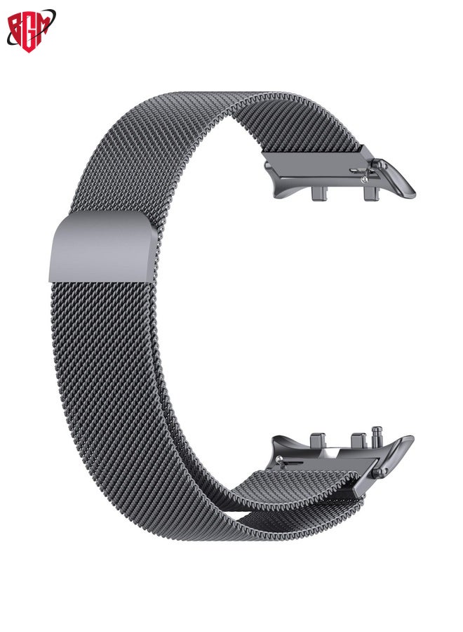 BGM For Huawei Watch D2 Vertical Metal Connector Milanese Magnetic Loop Watch Band(Gray)  - Image 4