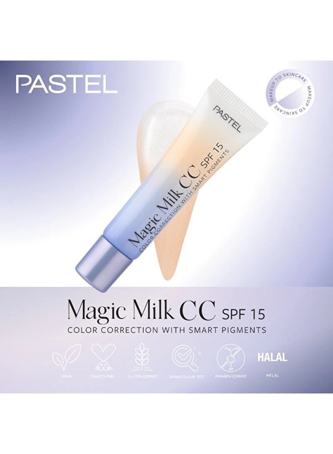 PASTEL Magic Milk CC Cream with SPF 15 for Even Skin Tone - 30ml - Image 3
