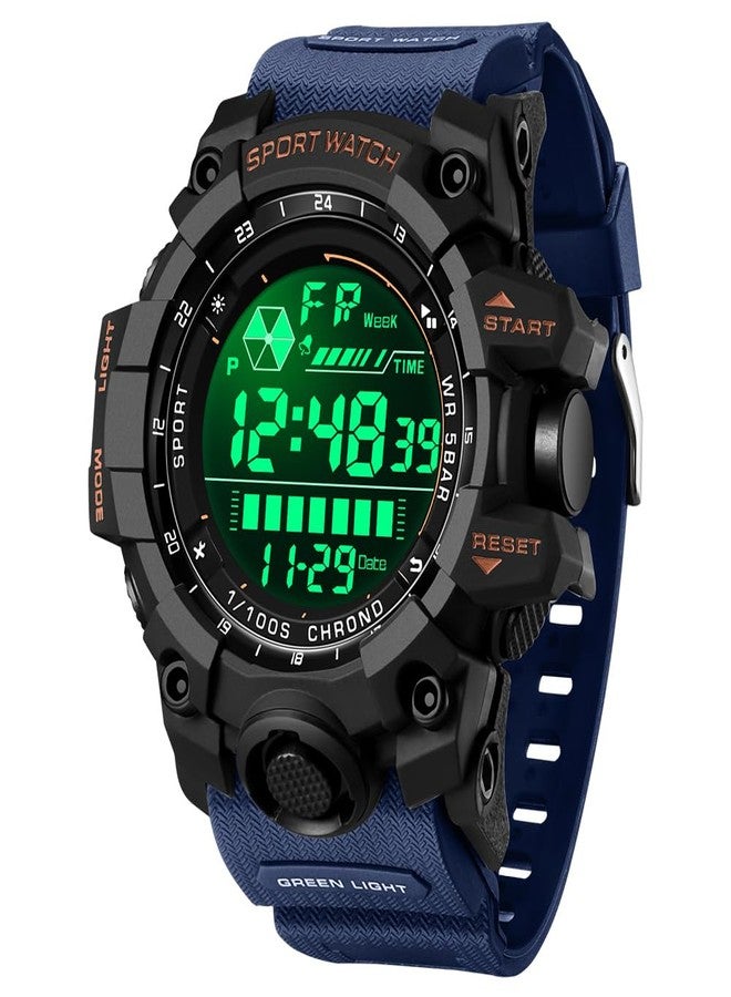 FANMIS Mens Military Multifunction Digital LED Watch Electronic Waterproof Alarm Quartz Sports Watch (Y Camouflage) (FN 0939), Y Camouflage, sports - Image 2