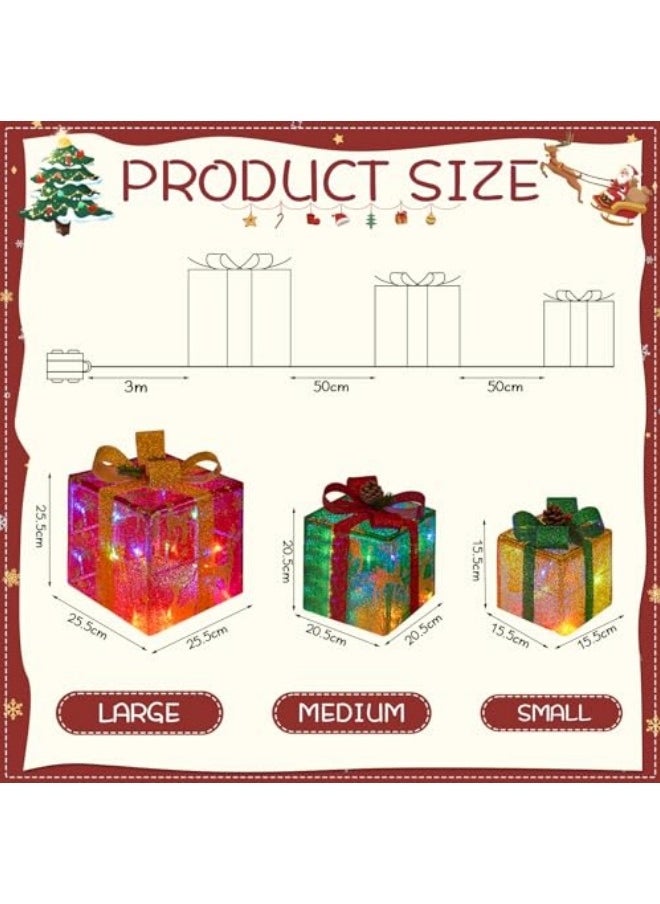 Set of 3 Festival Lighted Gift Boxes with Remote Control, 50 LED Light Up Present Box Ornament, Foldable Lighted Festival Decorations - pzsku/Z58CD8F8DB892AC69FBE3Z/45/_/1735287725/4265d0ff-1ed7-4b2e-a3ab-fe1f1be5deb8