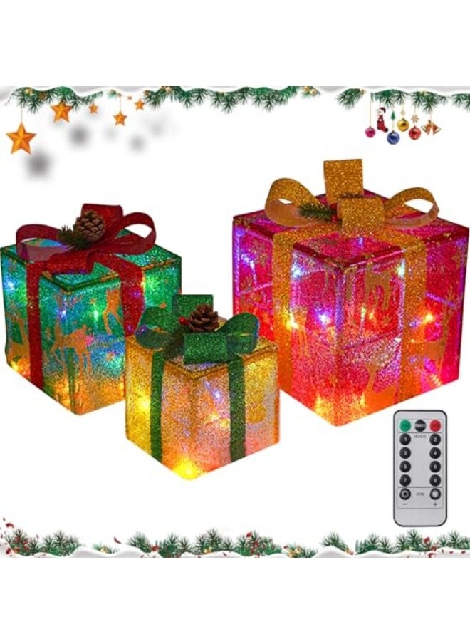 Set of 3 Festival Lighted Gift Boxes with Remote Control, 50 LED Light Up Present Box Ornament, Foldable Lighted Festival Decorations - pzsku/Z58CD8F8DB892AC69FBE3Z/45/_/1735287725/68f36eac-2a89-4334-abc6-62a7efd09f0e