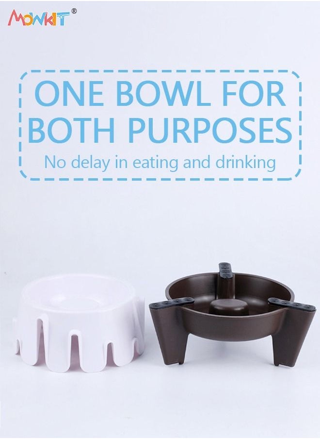 Dog Slow Feeding Food Bowl 5 Height Level Adjustable Raised Feeder Bowls with Non-Skid Feet Plastic Pet Bowl for Dogs Prevents Obesity Improves Digestion - pzsku/Z58CD9322DDC67E3CDDB7Z/45/_/1679971089/d2dab6d5-b970-46a2-96bd-49823472ab41