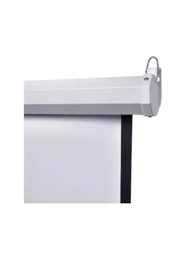 Windon Manual Wall Projector Screen, 180 × 180 cm (96-inch diagonal), Matte White Surface, Pull-Down Mechanism, Wall & Ceiling Mountable, Metal Housing, White - Image 2