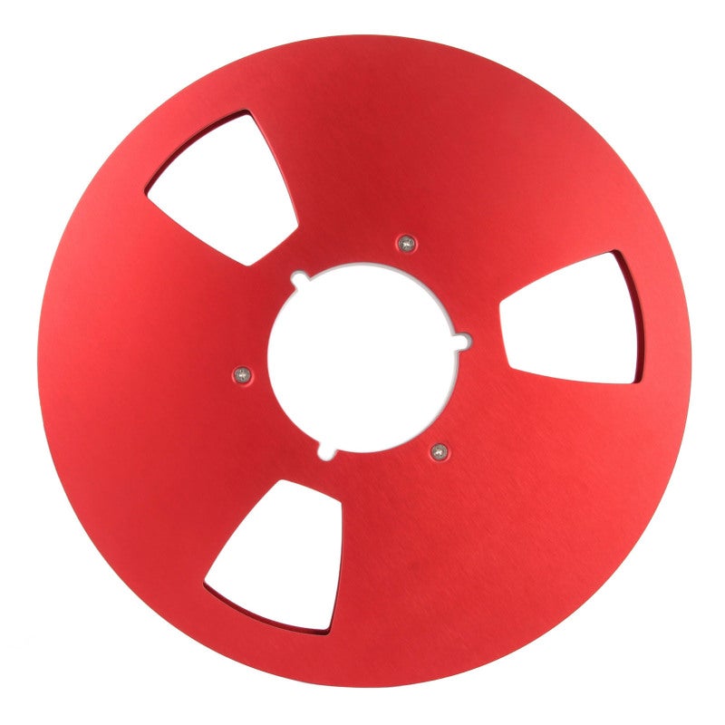 10.5 Inch 1/4 Inch Aluminum Alloy Takeup Reel - Professional Design 10.5in Replacement Empty Tape Reel with Weatherproof Holes for Tape Recorder Repair - Image 1