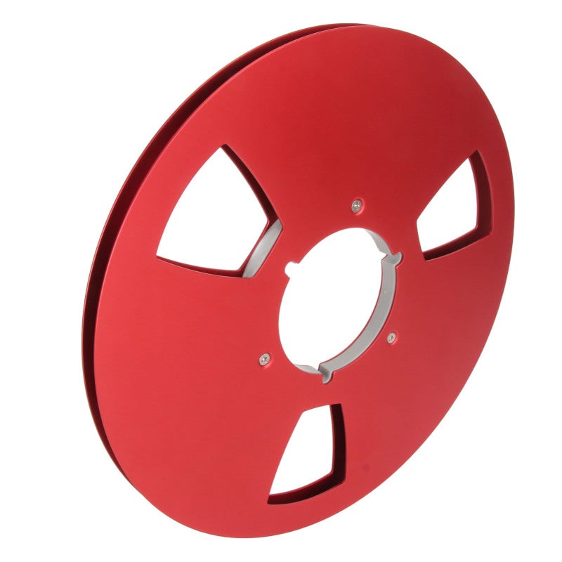 10.5 Inch 1/4 Inch Aluminum Alloy Takeup Reel - Professional Design 10.5in Replacement Empty Tape Reel with Weatherproof Holes for Tape Recorder Repair - Image 2