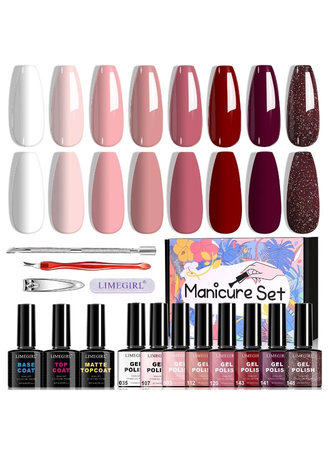 LIMEGIRL The ‘Jelly Nude’ gel nail polish set features six long-lasting shades and requires curing under a UV lamp - Image 1