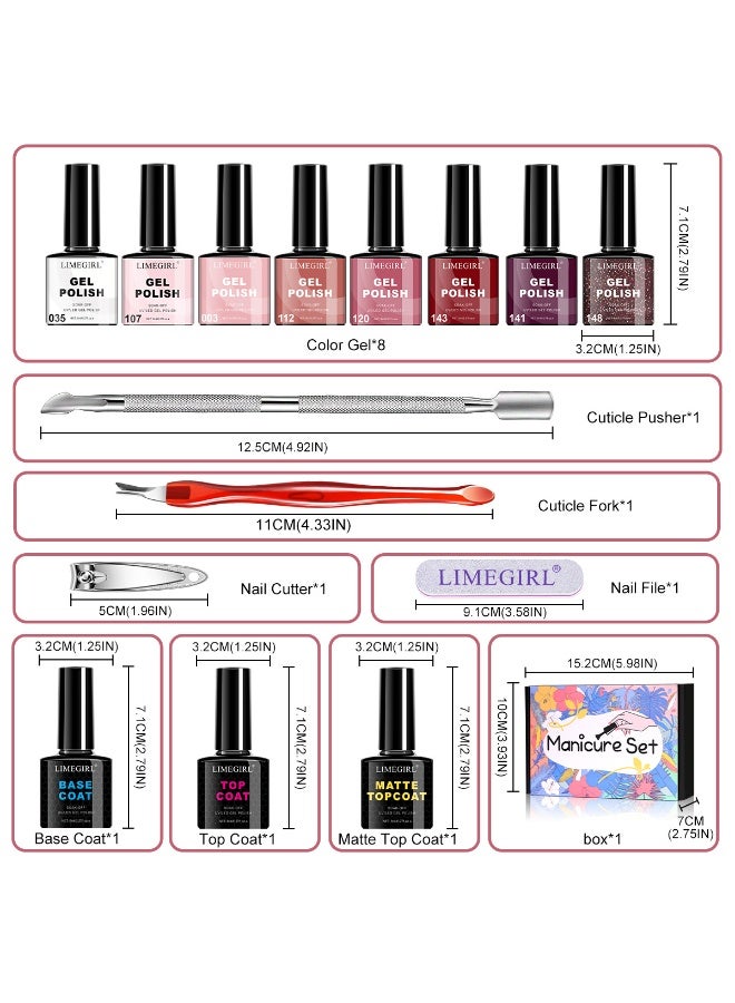 LIMEGIRL The ‘Jelly Nude’ gel nail polish set features six long-lasting shades and requires curing under a UV lamp - Image 2