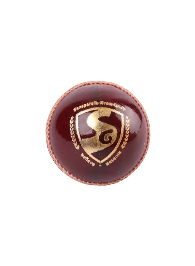 SG Club Cricket Leather Ball for Youth Junior Edition Red Color - Image 1