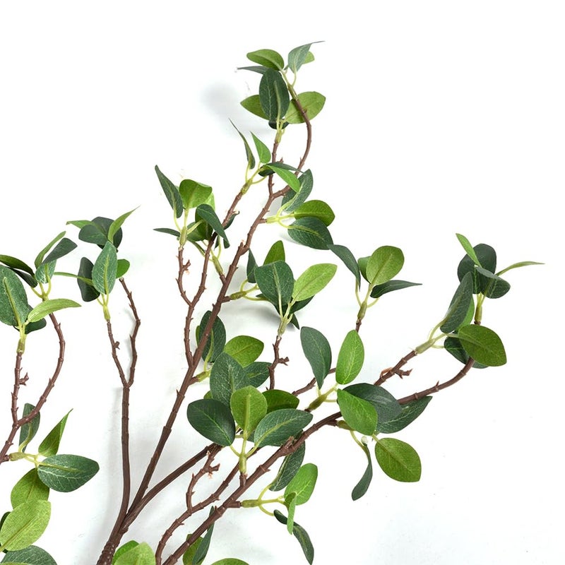 Antspirit 3pcs Faux Stems Artificial Branches for Vase Artificial Stems Artificial Greenery Stems Faux Green Stems Artificial Eucalytus Branches Fake Stems(42"/Each Branch) - Image 5
