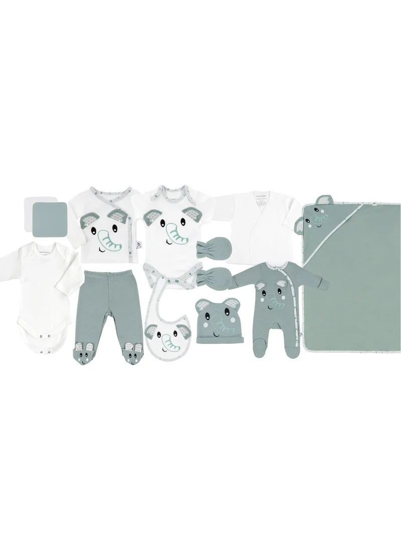 طفل يمشي Hero Baby Hospital Discharge Set 11 Piece Elephant