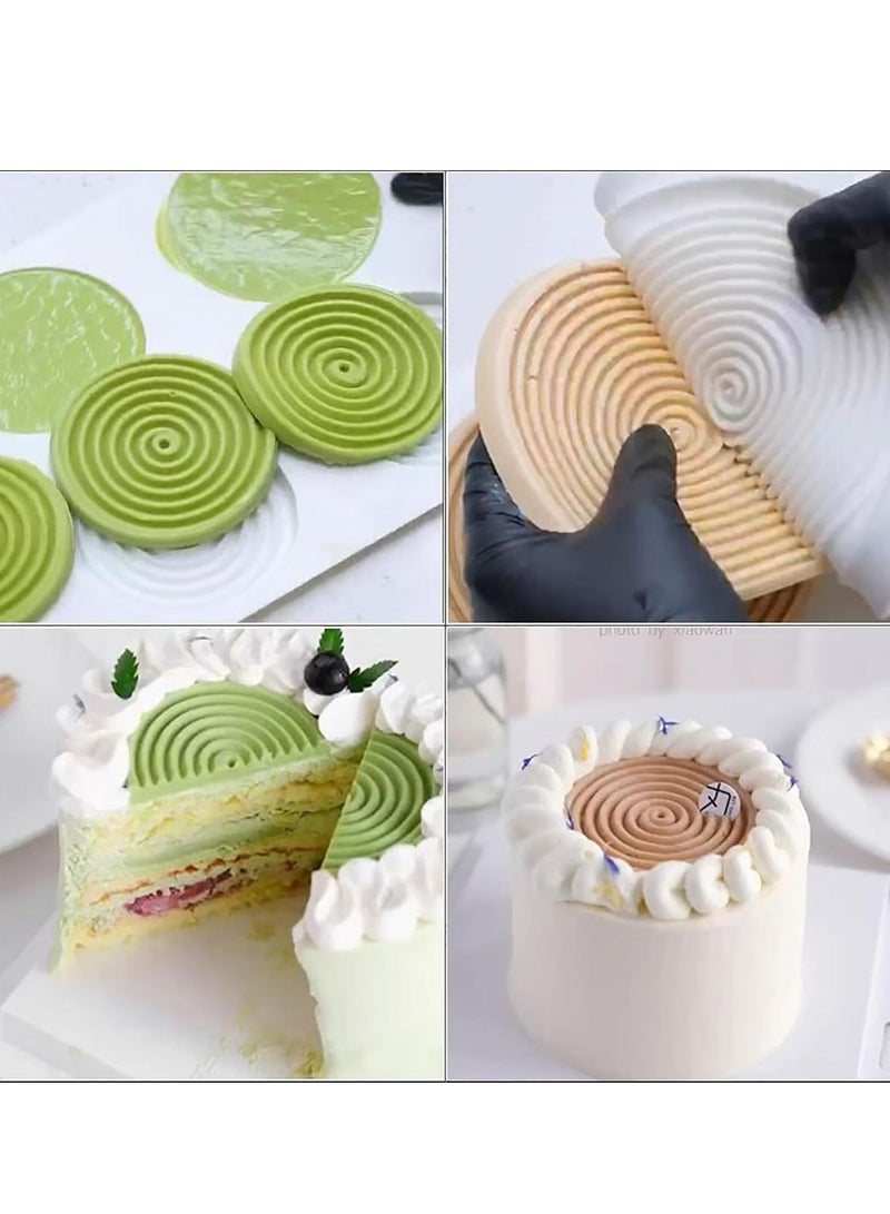 أوزيغالور ملفوف كعكة بشكل حلزوني مصنوع من السيليكون للخبز، قالب توربيلون لكعكة الشوكولاتة الموس، غير لزج - Image 3