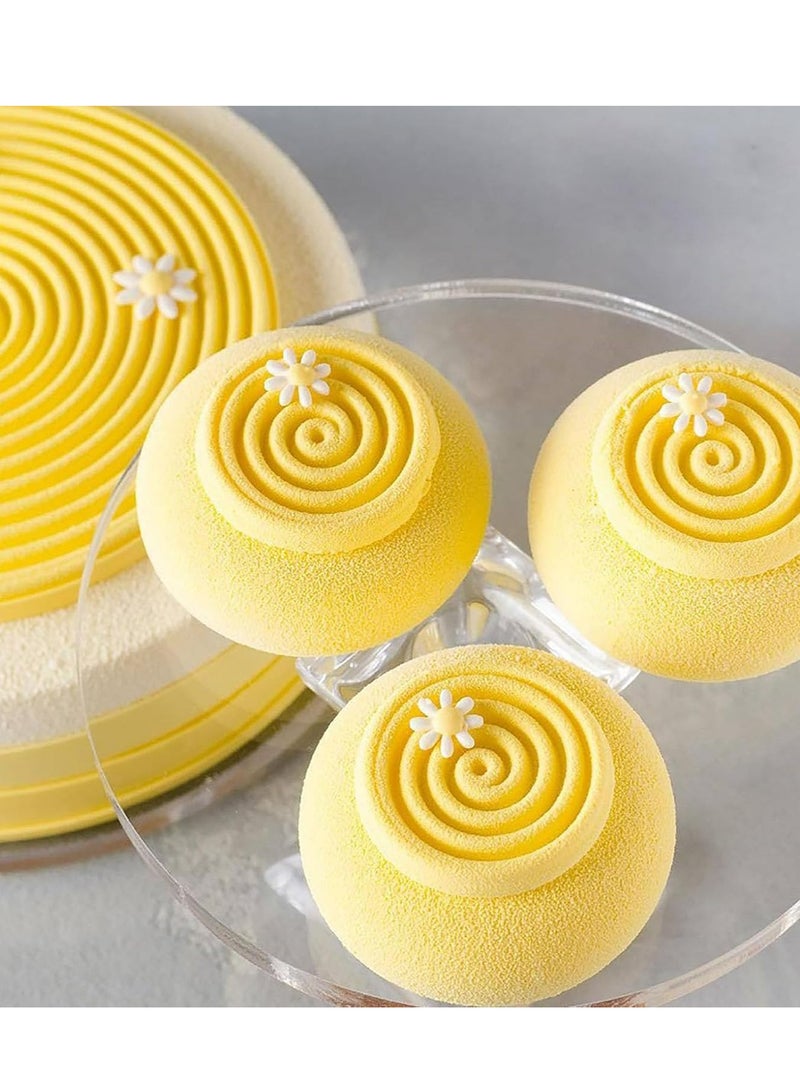 أوزيغالور ملفوف كعكة بشكل حلزوني مصنوع من السيليكون للخبز، قالب توربيلون لكعكة الشوكولاتة الموس، غير لزج - Image 4