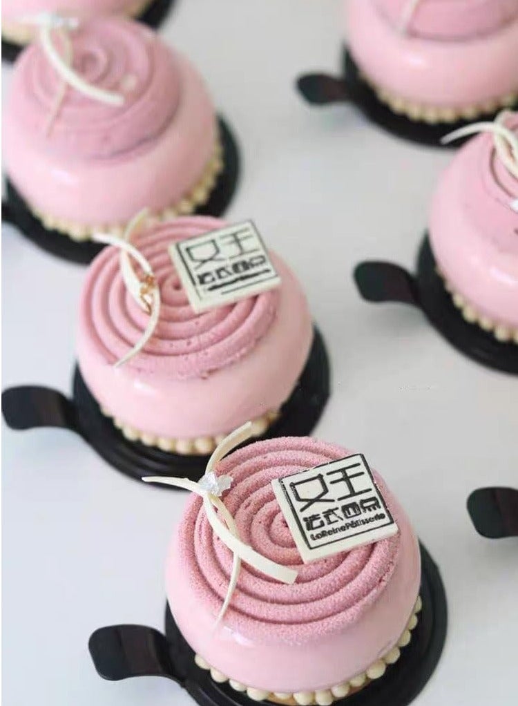 أوزيغالور ملفوف كعكة بشكل حلزوني مصنوع من السيليكون للخبز، قالب توربيلون لكعكة الشوكولاتة الموس، غير لزج - Image 5