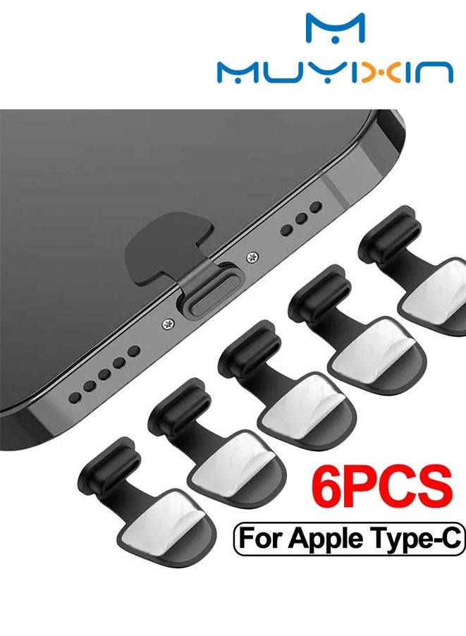 Muyixin 6 Pcs Charging Port Anti-Dust Dirt Plug For Apple Charging Port Silicone Plug Protector Cover - Image 1