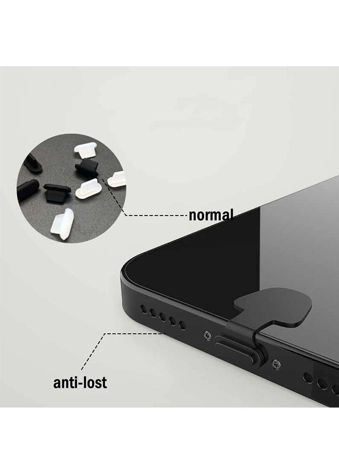 Muyixin 6 Pcs Charging Port Anti-Dust Dirt Plug For Apple Charging Port Silicone Plug Protector Cover - Image 3