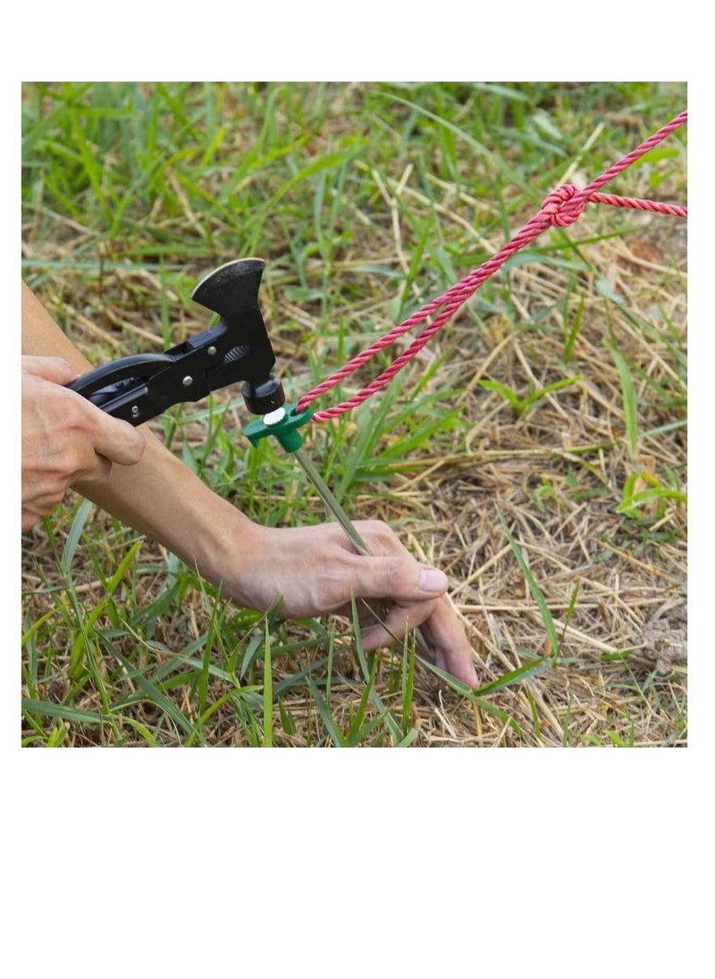 Tent Stakes, 10 Pcs Heavy Duty Tent Stakes Pegs, Outdoor Camping Windproof Professional Ground Stakes, Metal Tent Pegs for All Kinds of Ground, Specially Designed for Tent Canopies - Image 3