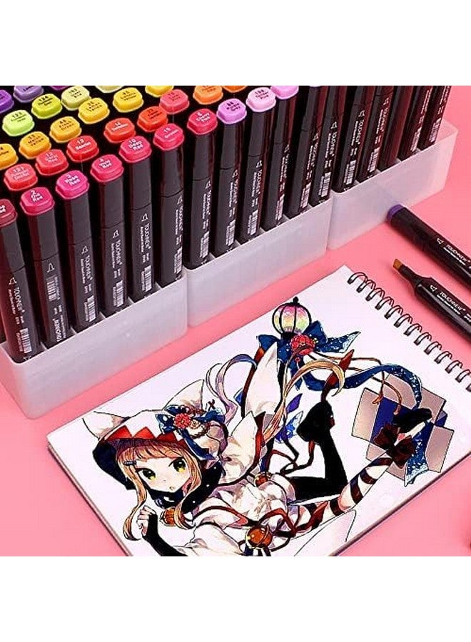 Sarjak 60Pcs Alcohol Color Markers Pens For Drawing Sketching | Highlighter Pen Art Supplies (60 Pcs Marker) -Multicolor - Image 5