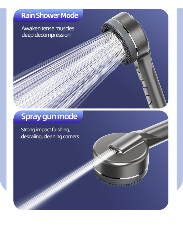 Aurrako High Pressure Filtered Handheld Shower Head with Multi Spray Modes - Image 3