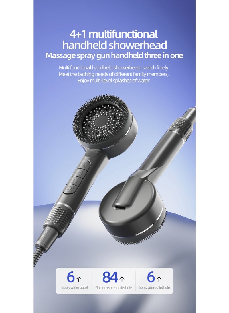 Aurrako High Pressure Filtered Handheld Shower Head with Multi Spray Modes - Image 2