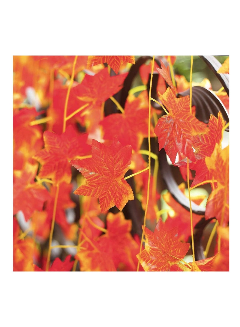 بلومنغ تايم الأحمر القيقب اللبلاب جارلاند الخضرة الاصطناعية للديكور - Image 3