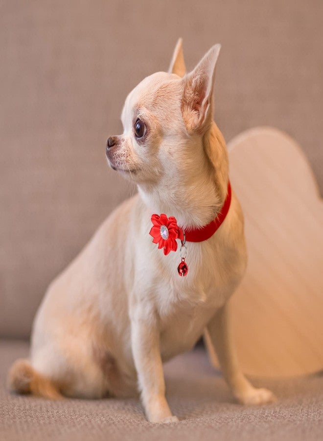 Reginary 100 Pcs Small Dog Collar Flowers Dog Puppy Cat Flowers Ties Multicolored Pet Accessories for Kitten Small Pets Collar Grooming Accessories, 20 Colors - Image 5