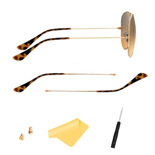 HiCycle2 Temple Arms Replacement for Aviator Series RB3025 RB3547 RB3447 Sunglases (Arista Gold - Image 1