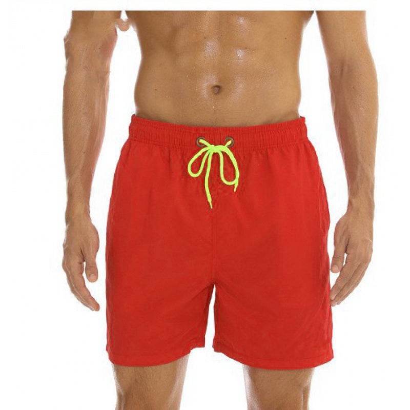 Men'S Beach Pants Men'S Four-Point Shorts Breathable Lotus Leaf Water-Repellent Sports Casual Pants - Image 4