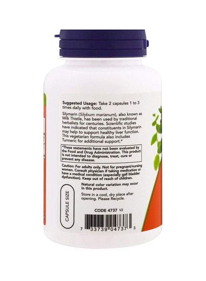 now Silymarin Milk Thistle Extract 150 mg Dietary Supplement - 120 Veg Capsules - Image 3
