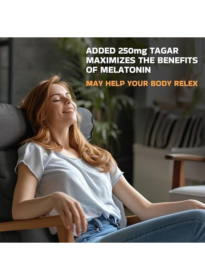 Pure Nutrition Melatonin 10mg with Tagar 250mg - 120 Veg Tablets | Non-Addictive Sleep Aid | Helps Fall Asleep Fast | Promotes Deep Sleep | Enhances Sleep Quality | Helps In Relaxation - Image 4