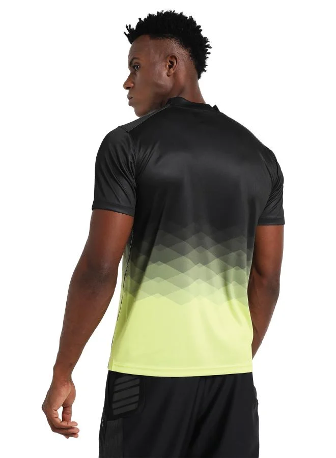 ZAECY Men's Mock-Neck Short-Sleeve T-shirt