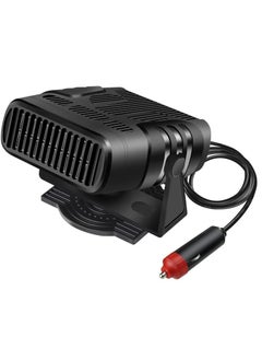 Portable Car Heater Fan, 24v Winter Portable Car Heater, Car Windshield Fast Heating Defrost Defogger, 360 Degree Rotation Auto Heater For Cars, (24v Black)