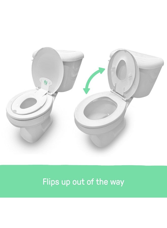 ingenuity الذكاء: مقعد تدريب الأطفال القابل للطي والجلوس 2 حزمة (أبيض) - سهل التركيب والإزالة مقعد تدريب الأطفال الذي يتصل بمقعد المرحاض البالغين - Image 3