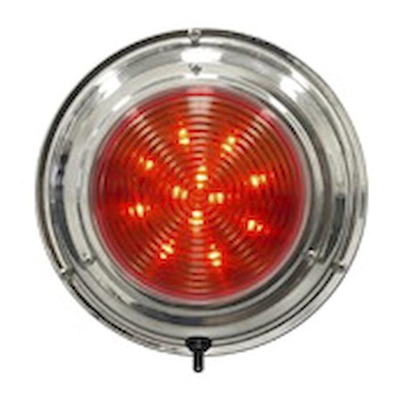 SeaSense Dome LED Light Red/White, 5-1/2-Inch, Stainless Steel - Image 5