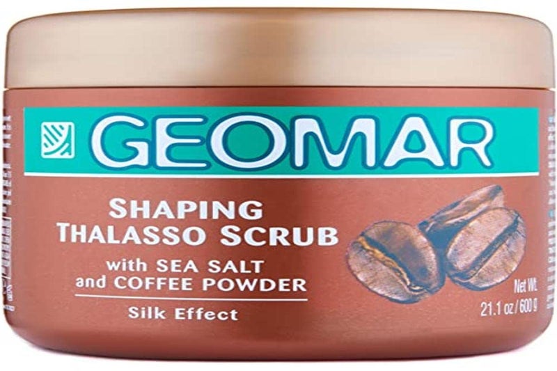 geomar Arabica Coffee Scrub  Large 21oz Natural Coffee Body Scrub  Coffee Exfoliating Scrub to Help Reduce Acne Cellulite and Stretch Marks  Firming Action