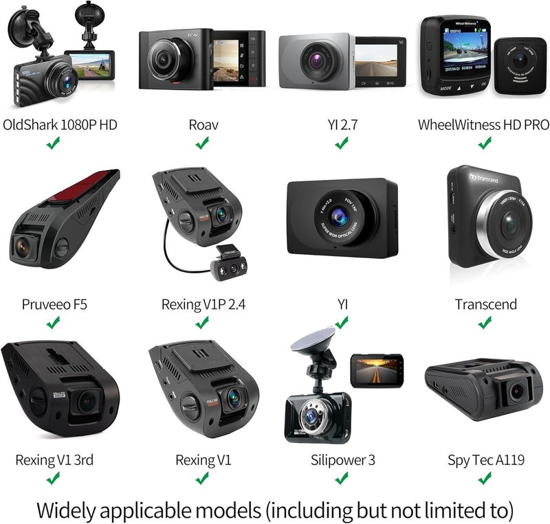 SoeKoa Dash Cam Suction Cup Mount and Glue Adhesive Mount Compatible with Dash Camera/DVR Video, Come with 10+ Different Joints Suitable for Crosstour, YI 2.7", Rexing V1P, UGSHD, APEMAN and Other Dash Cam - Image 3