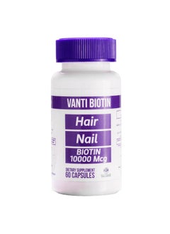 60 Capsules VantiBiotin 10,000 Mcg