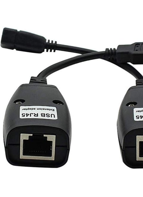 USB Extender Adapter USB to RJ45 LAN Extension AUDIO VIDEO CABLE Over Cat5 Cat5e Cat6 Cable extends up to 45 Meter