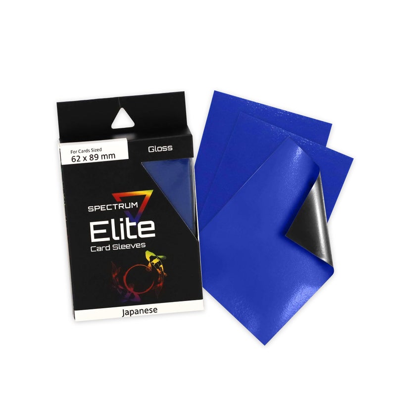BCW Spectrum Elite Yugioh Sleeves - 60 Pack - Blue Yugioh Card Sleeve | (Not for MTG or Pokemon) Small Trading Card Sleeves | Card Protector Sleeves - Image 1