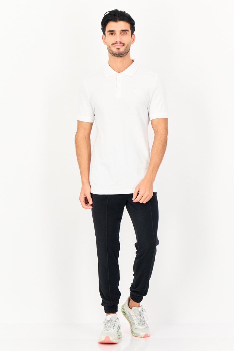 PUMA Men Slim Fit Short Sleeve Outdoor Polo Shirt, White - Image 2