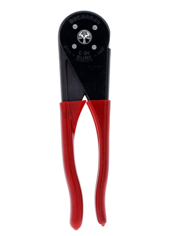 IDEAL INDUSTRIES INC. C24 Four-Way Crimp Tool – Spring Loaded, Fingertip Adjustment Wire Crimper for Two Connector Sizes